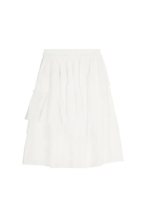 OPERA RUFFLE SKIRT (WHITE)