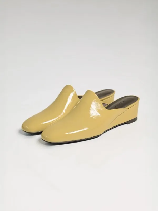 Oth wedge mules (4cm) - Butter