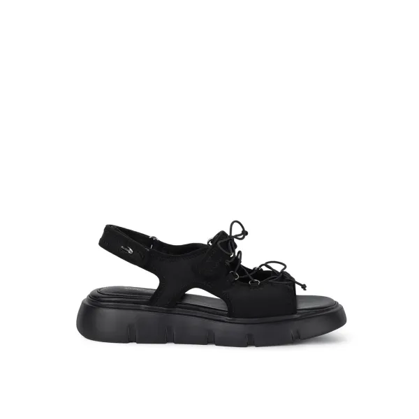 RIBONA PLATFORM SANDALS / BLACK