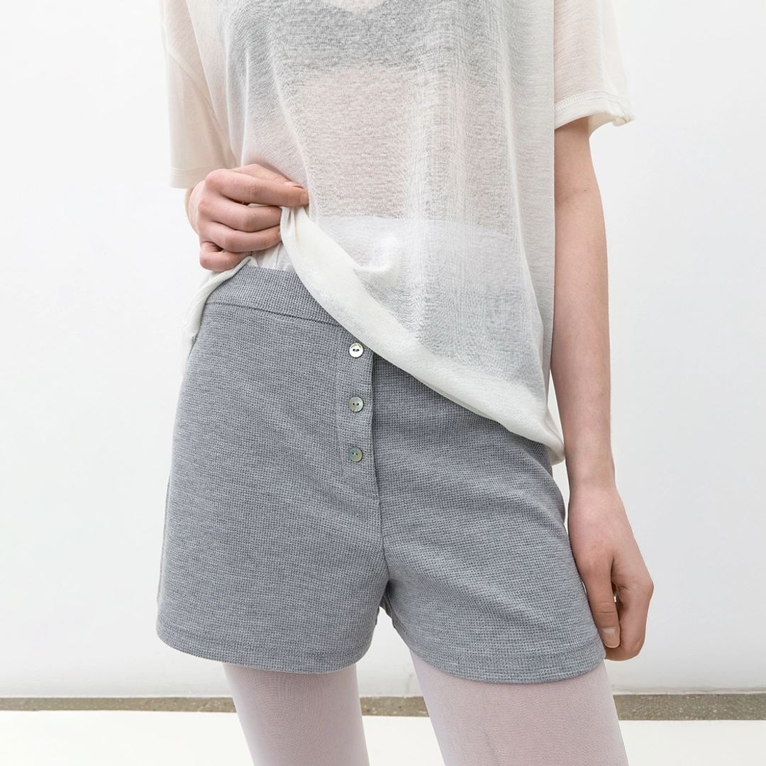 아뜰리에 나인 (PT-5783)AN WAFFLE BANDING SHORTS 상품 이미지 1