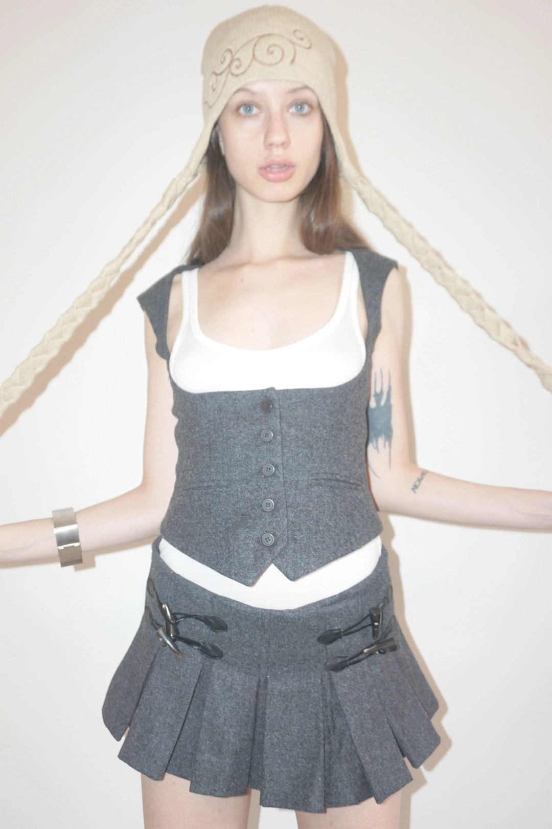 스컬프터 Braided Bonnet Beige 상품 이미지 1