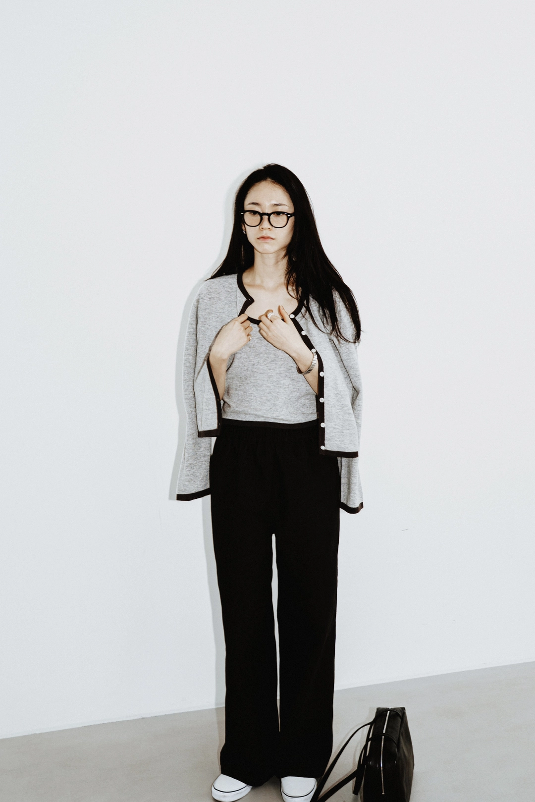 스앨더 28065_Wool cardigan and cami set 상품 이미지 2