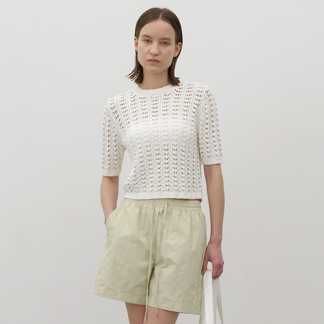아뜰리에 나인 (T-6836)CINDY SCASHI CROP KNIT 상품 이미지 2