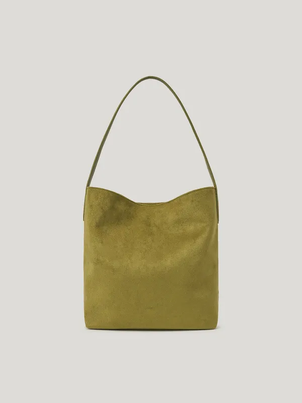 리엘 스웨이드 호보백 Riel Suede Hobo Bag_Olive