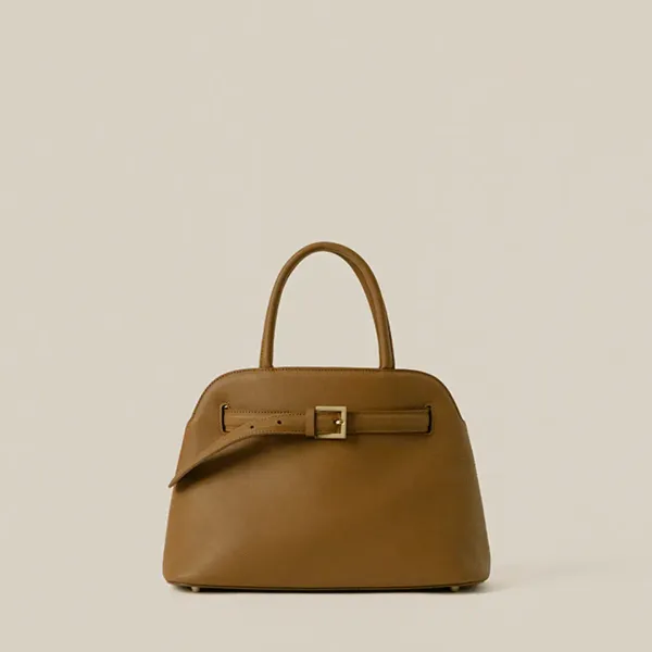 SHIMO TOTE BAG MEDIUM_MILKY BROWN
