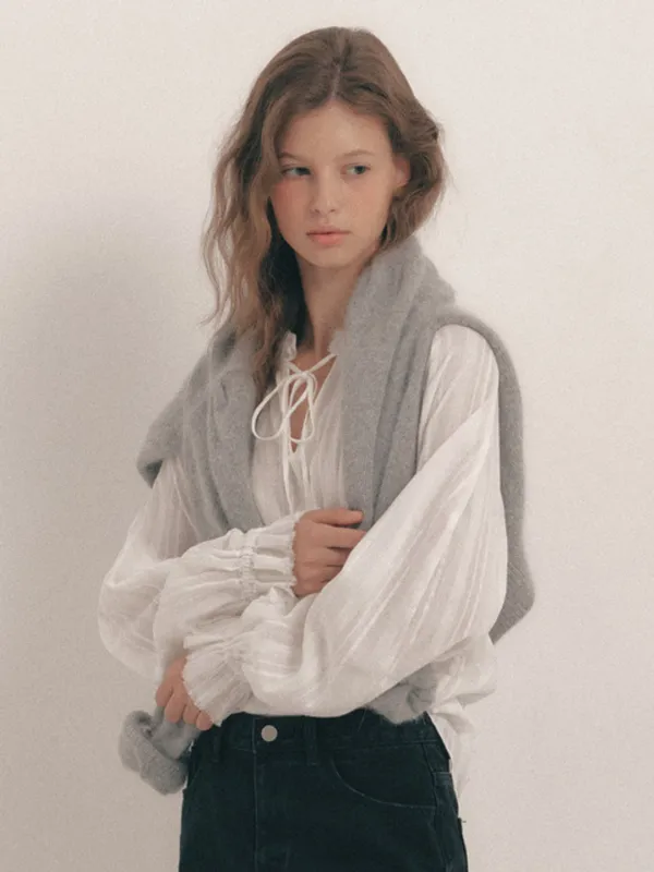 Pure Half Neck Blouse