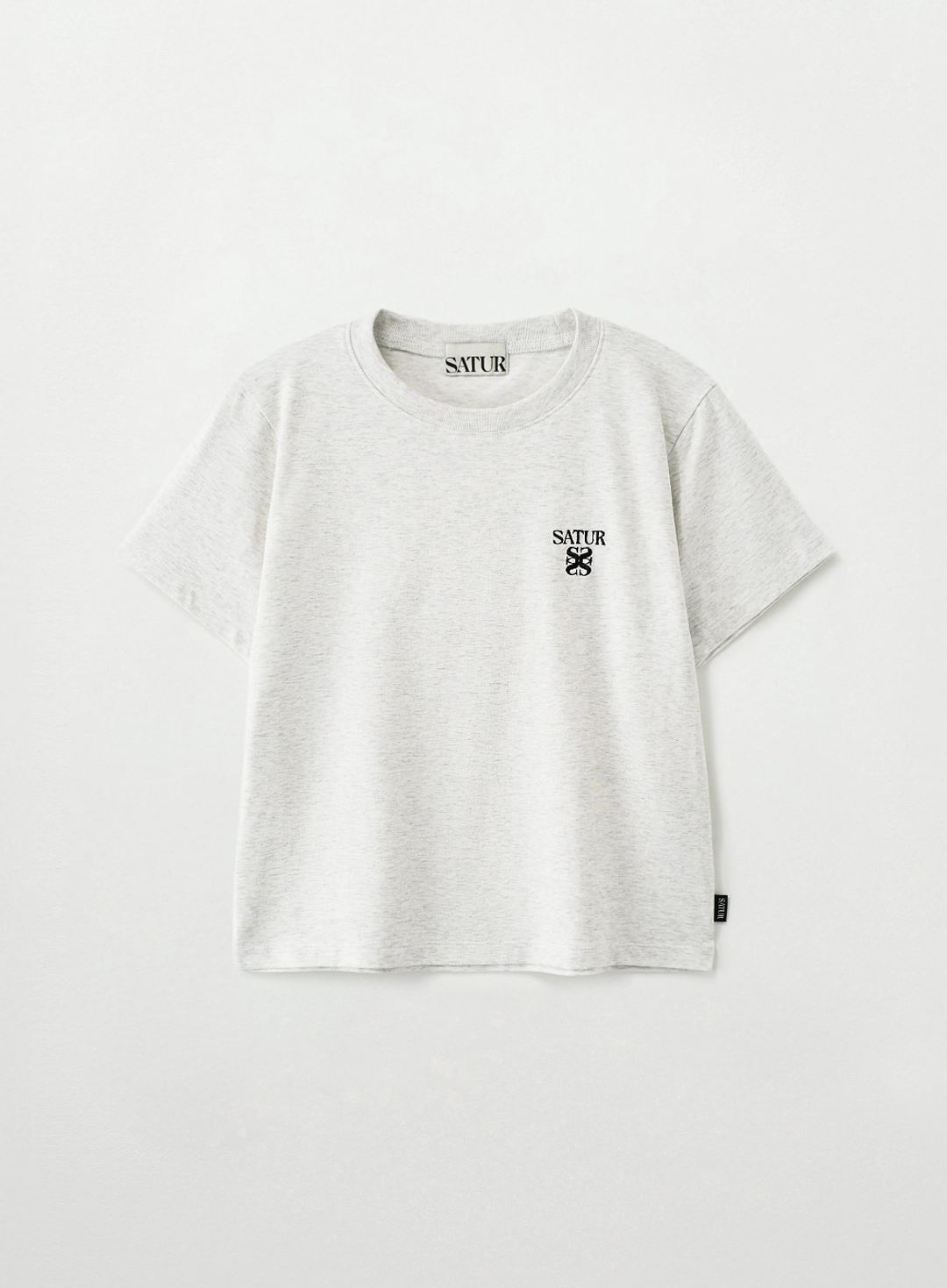 세터 (W) Essential Slim Fit T-Shirt - Melange White 상품 이미지 1
