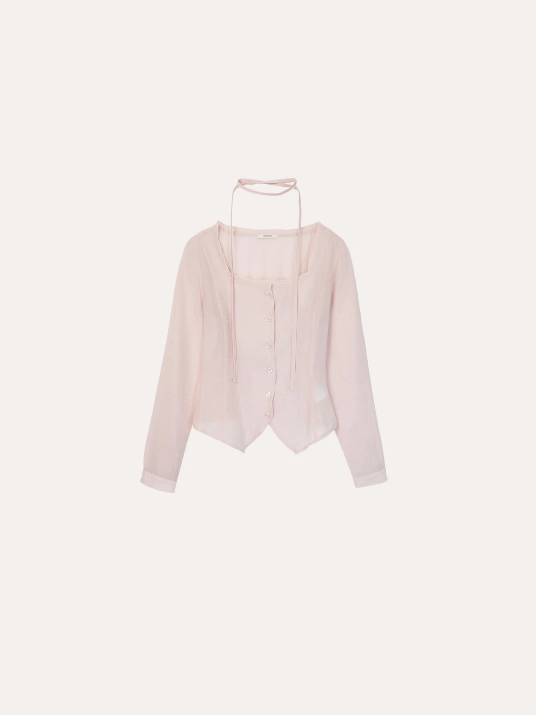 메리온 루시아 오간자 블라우스[PINK]*오늘 출발 상품 이미지 1