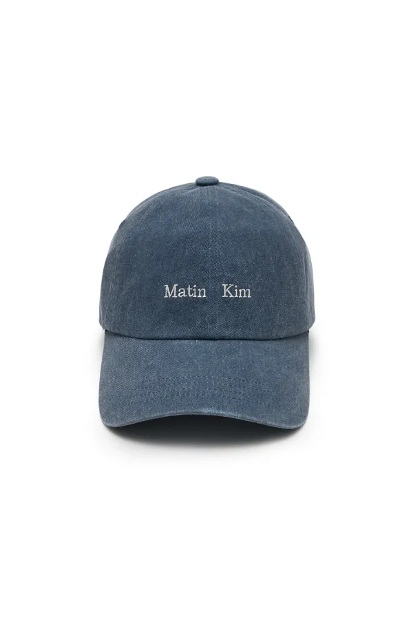 MATIN MINI CLASSIC LOGO BALL CAP IN SMOKE BLUE