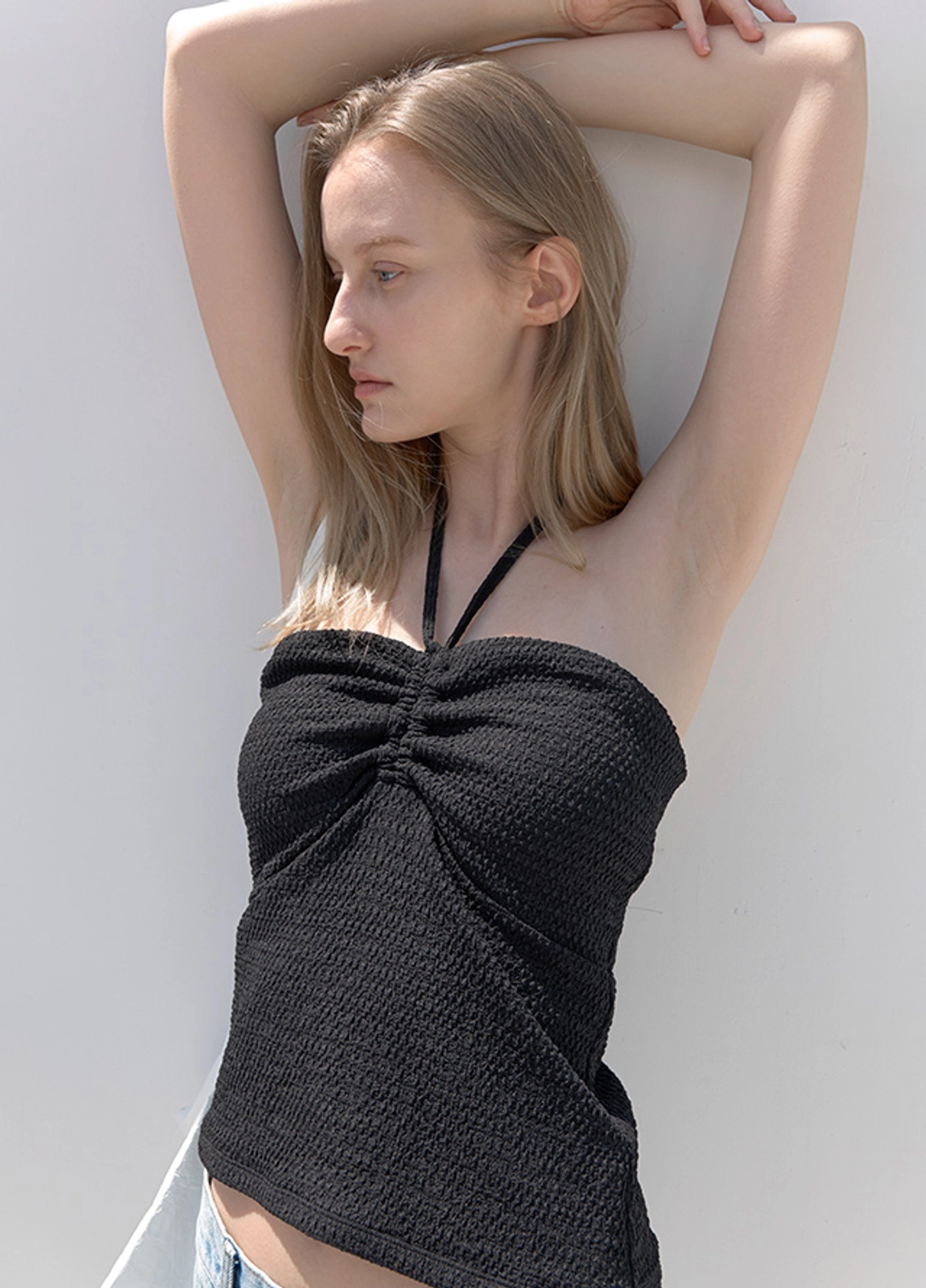 아뜰리에 나인 (SW-833)CREASE STRING SWIM TUBE TOP 상품 이미지 1