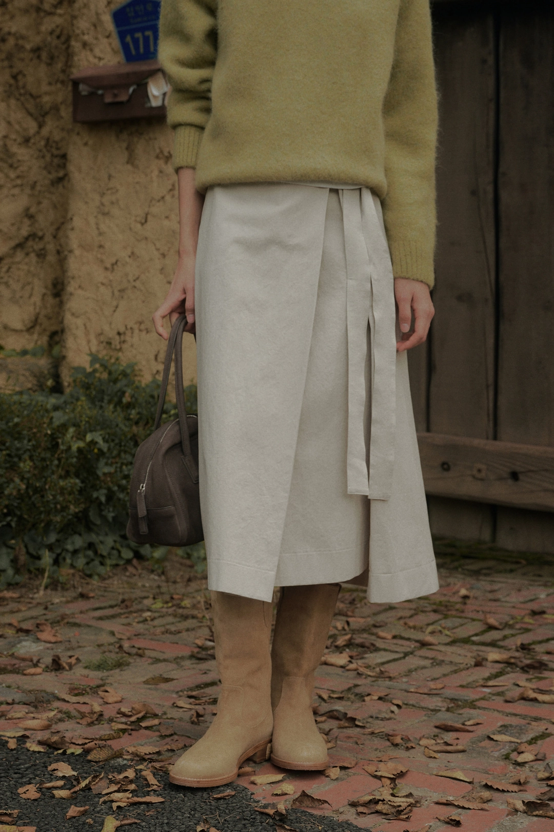 세이지먼트 PAM WRAP LONG SKIRT_ECRU 상품 이미지 2