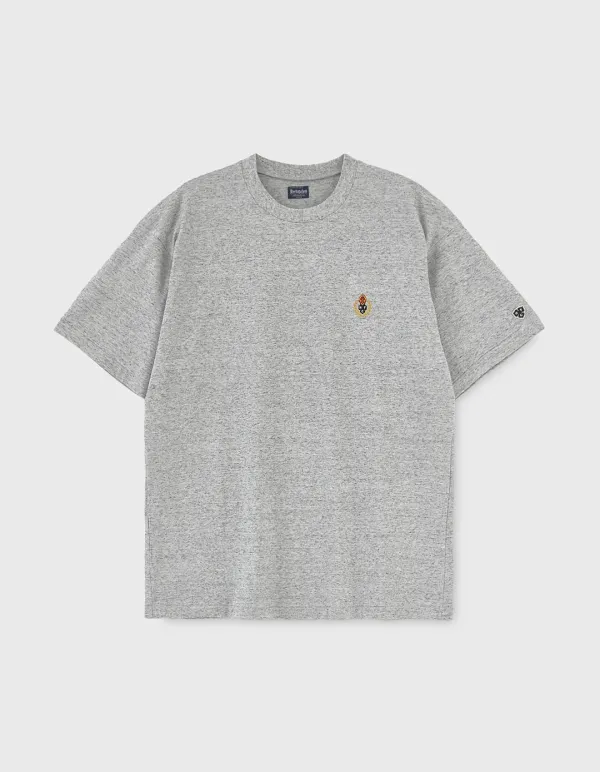 CREST 20S COMPACT YARN T-SHIRT / M.Grey(3%)