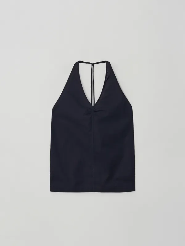breeze halter blouse (navy)