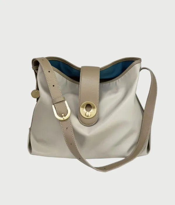 momentum tote bag _Nylon beige