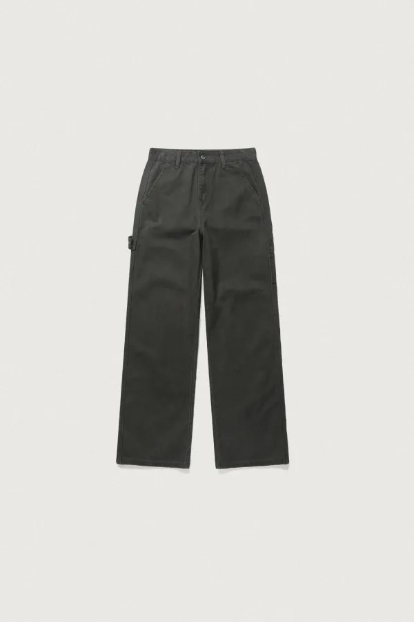 RELAXED FIT FADED PANTS [STONE CHARCOAL]