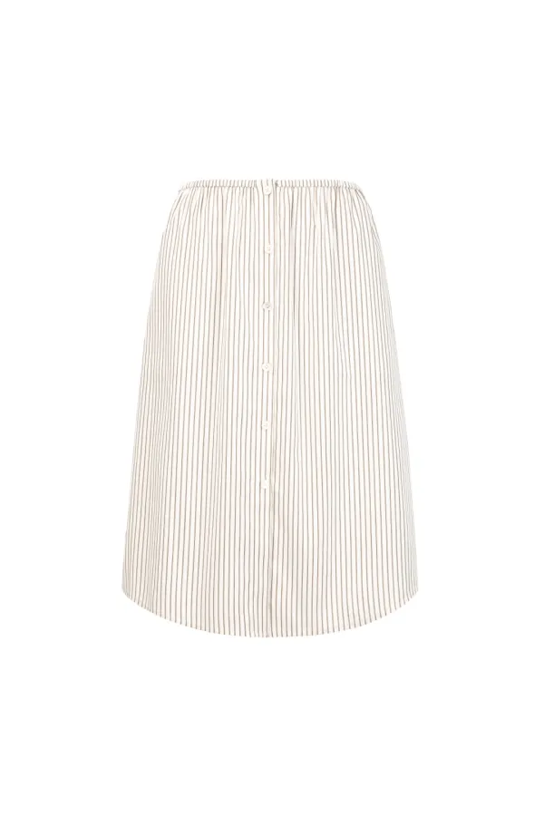 Button-up Skirt, Beige
