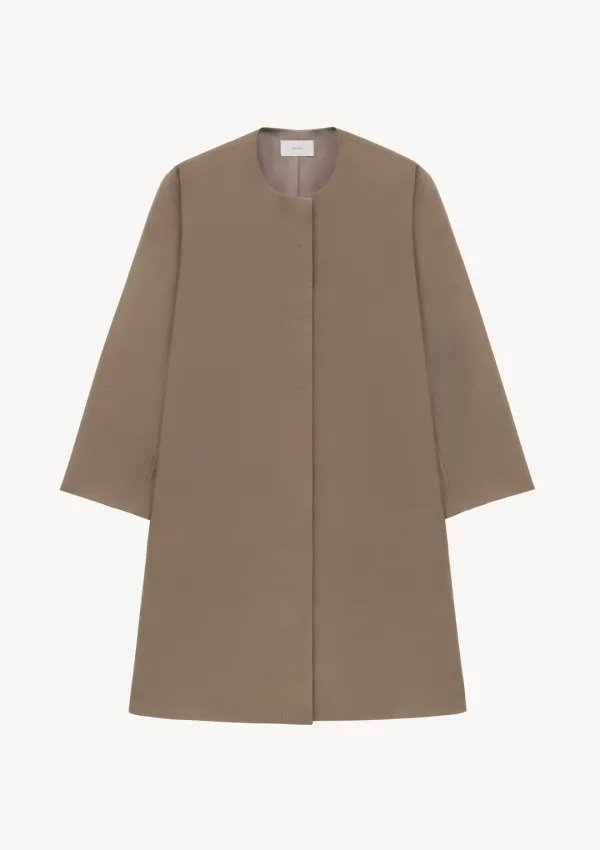 Millie Round Coat in Brown