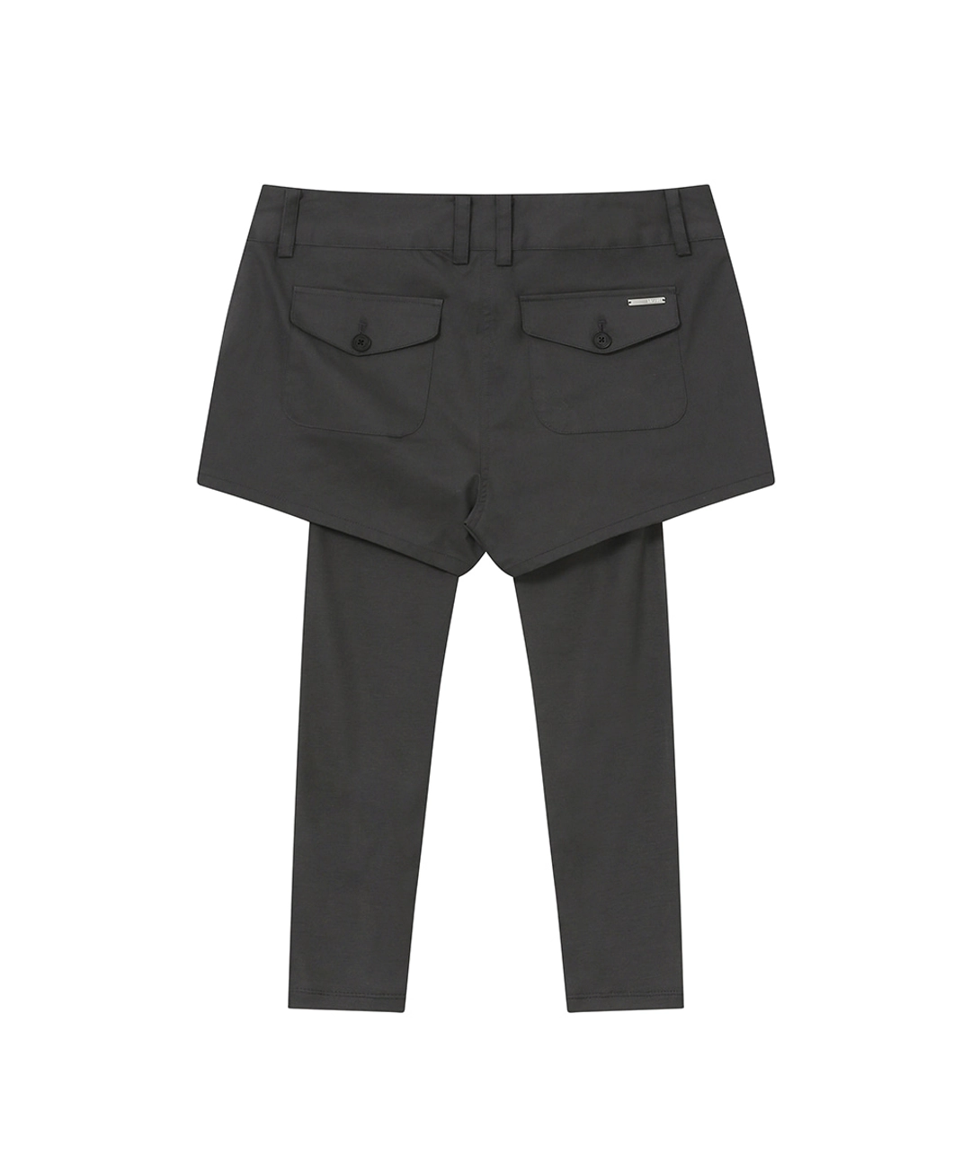 미세키서울 [Exclusive] Button short pants tights SET CHARCOAL 상품 이미지 2