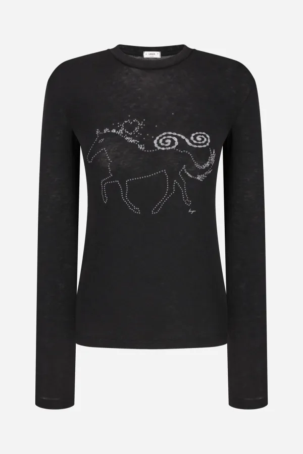dot horse graphic t-shirt