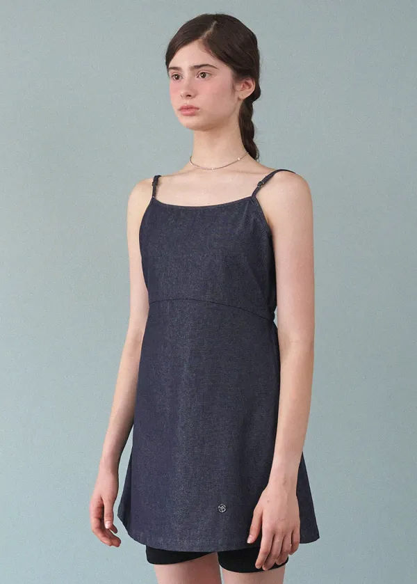  [44-120]  Viv Denim Bustier Mini Dress  비브 데님 뷔스티에 미니 드레스 (여름-봄-데일리룩-러블리룩-빈티지룩-데이트룩-나들이룩-생지-데님-뷔스티에-끝종-스트링-빅사이즈-자체제작) 
