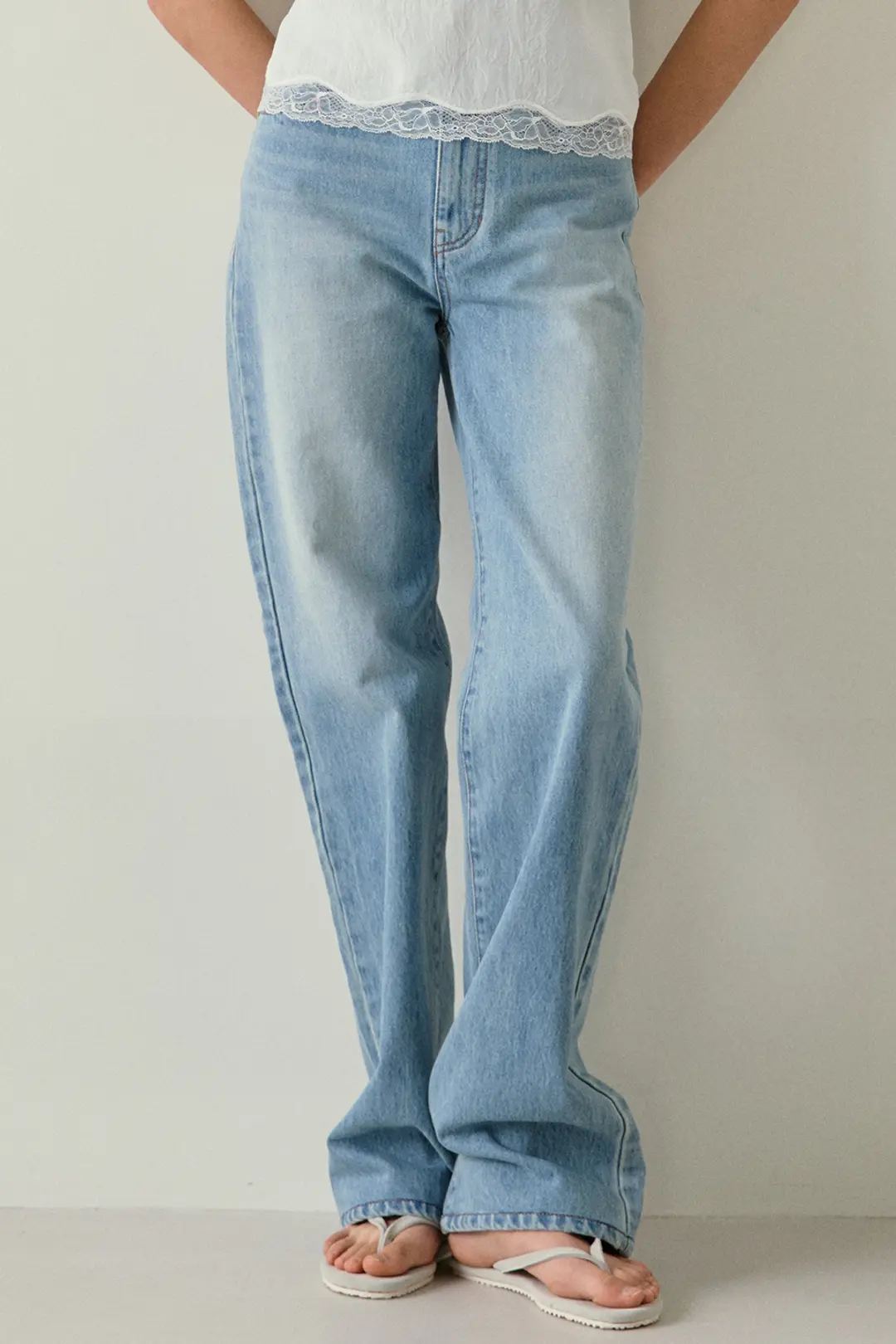 블랭크공삼 straight denim pants (vintage blue) 상품 이미지 1