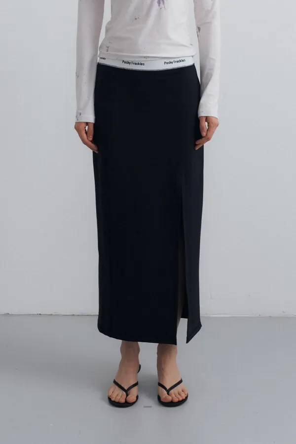 Comfort Jersey Skirt_Black