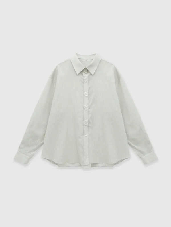 [5th 예약주문] Air Striped Shirt (Cream)