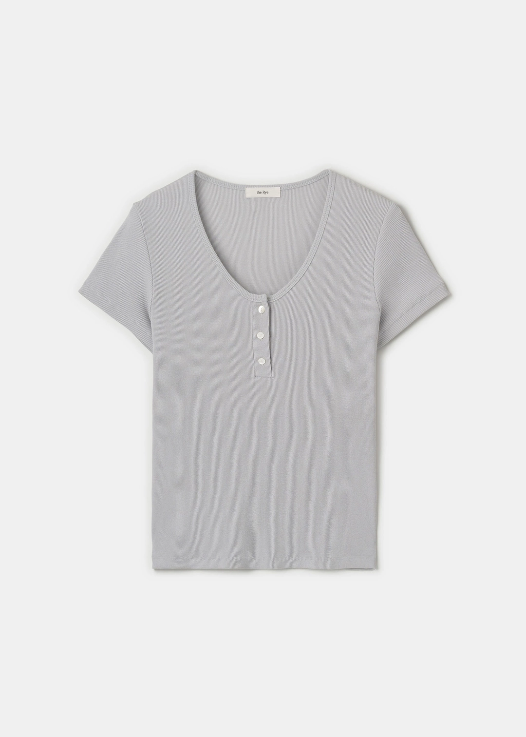 더라이 Half Button T-shirt(Grey) 상품 이미지 1