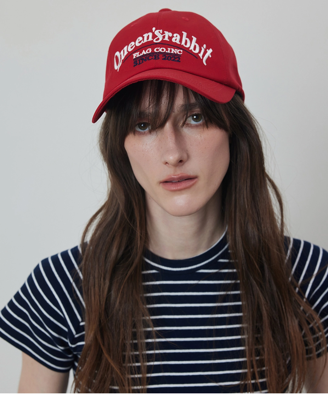 퀸스래빗 QSRB Cotton Chino Lettering Baseball Cap 상품 이미지 3