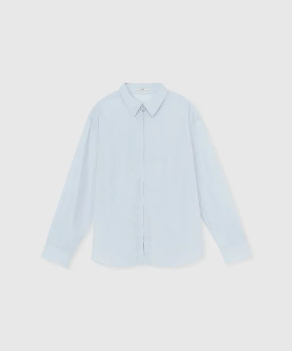 Soft zip shirt (Light blue)