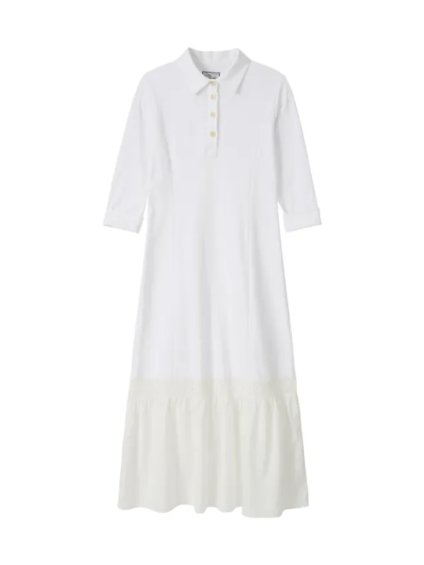 Cotton Jersey Long Dress_ White