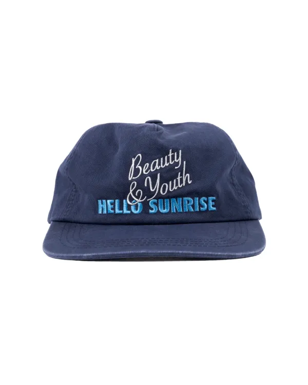 [Korea Exclusive] B&Y X HS Relaxed Fit 5panel Cap_Navy