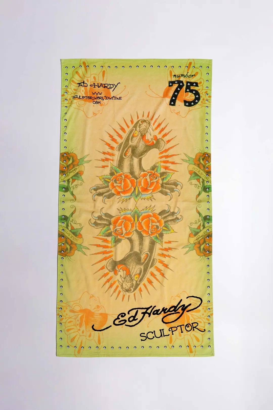 스컬프터 [Sculptor X Ed Hardy] Rose Beach Towel Raw 상품 이미지 3