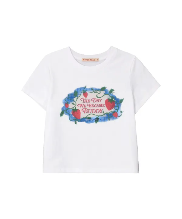 Sweetpea Berry Tee-White