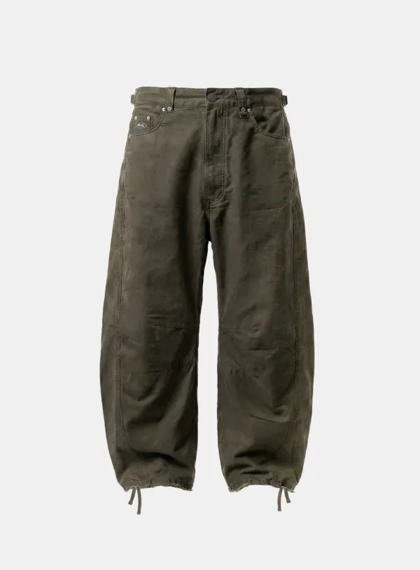[6/5 발송] [w-pts26-098] 0509 Curved Barrel Pants - Military Green