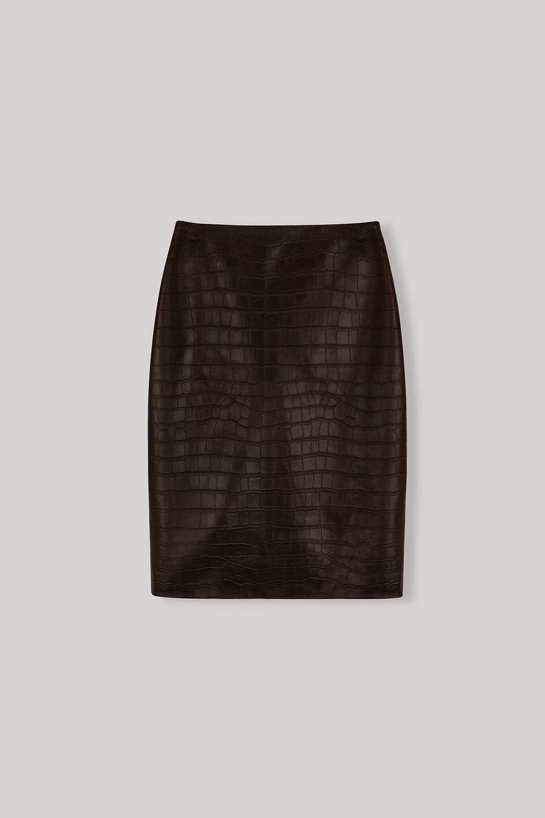 엘보른 Sadie Croc Leather Midi Skirt 상품 이미지 1