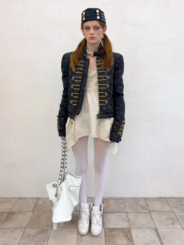 Napoleon Puffer Jacket Navy Dot