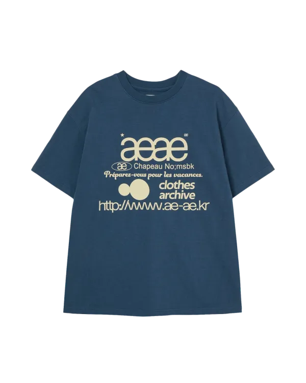 [6/11 예약발송] WEB LOGO T-SHIRTS [INDIGO]