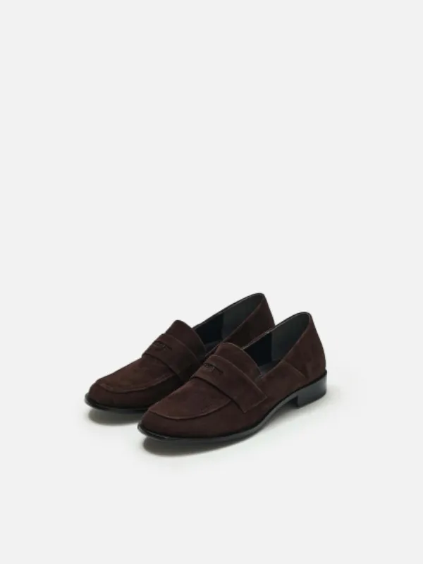 [주문제작]Soffy penny loafer Suede Brownie brown