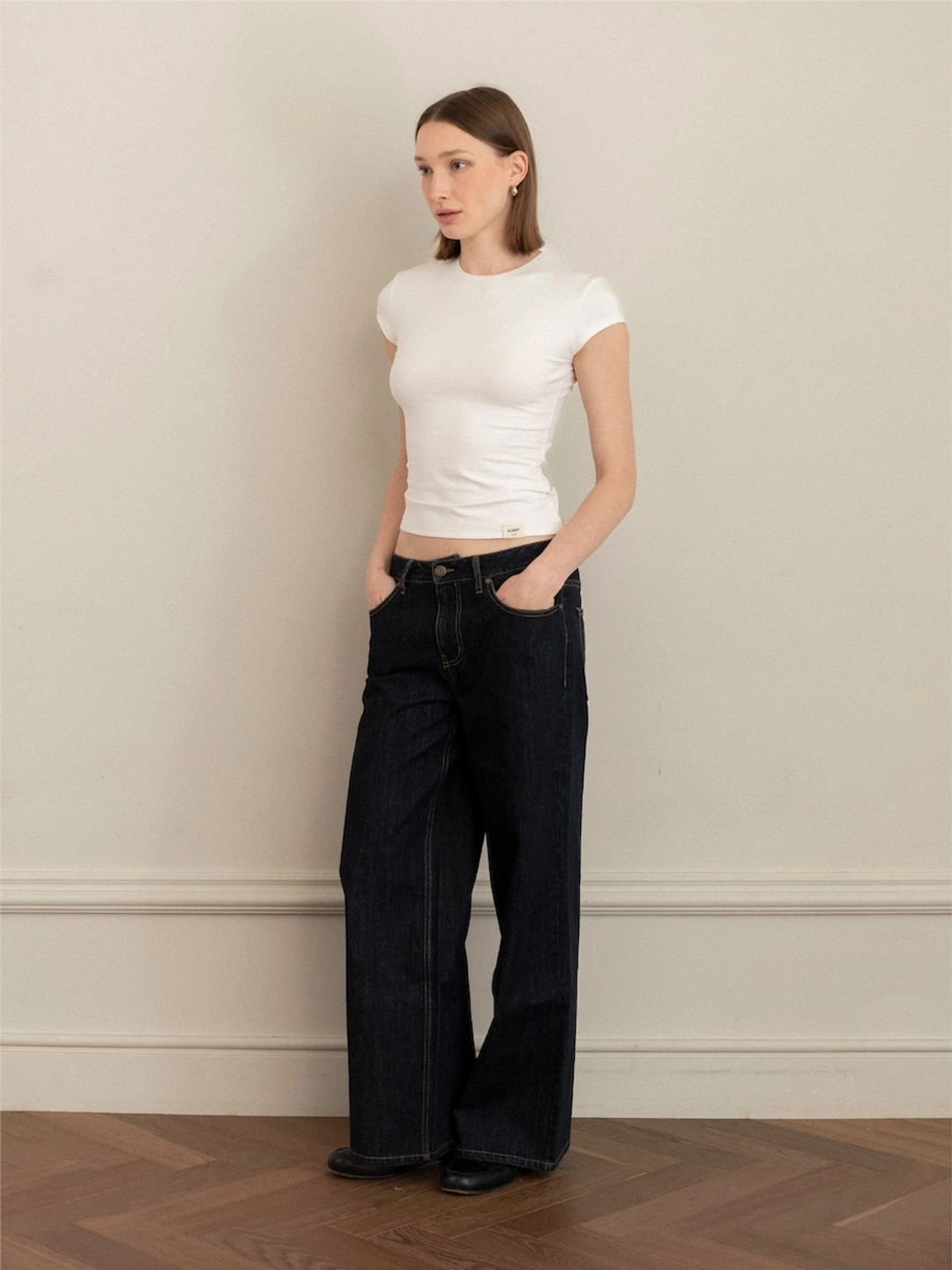 글로니 [3rd] G SLIM TEE (WHITE) 상품 이미지 3