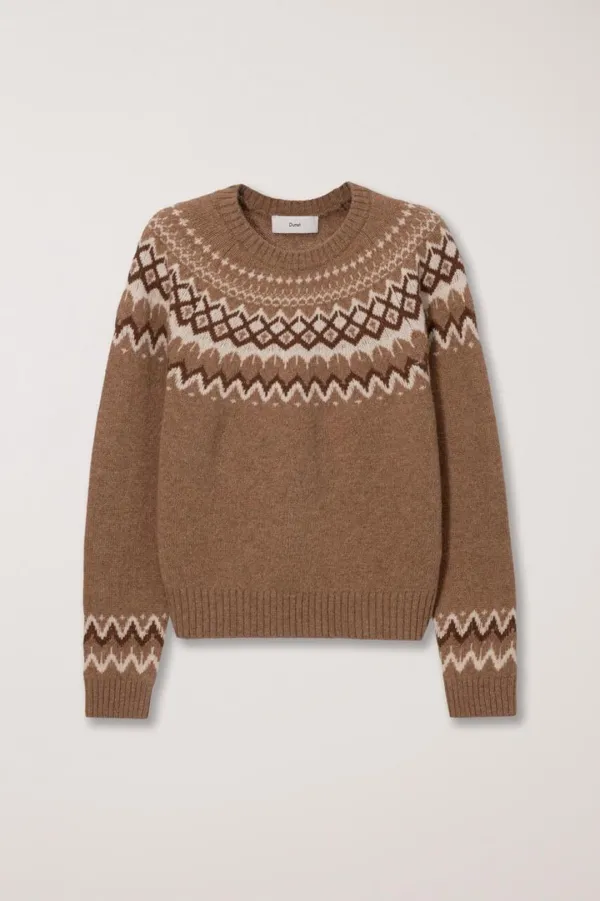 UNISEX FAIRISLE SWEATER CAMEL