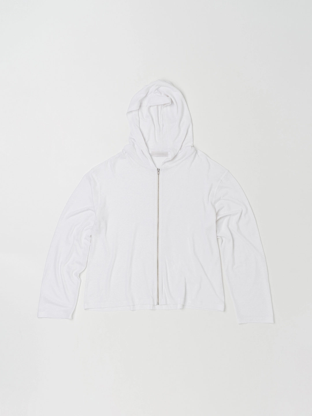 낫띵에브리띵 LINEN JERSEY ZIP HOODIE IN WHITE 상품 이미지 1