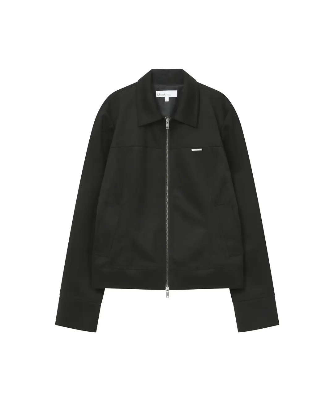 미세키서울 Suede zip-up jacket BLACK 상품 이미지 1