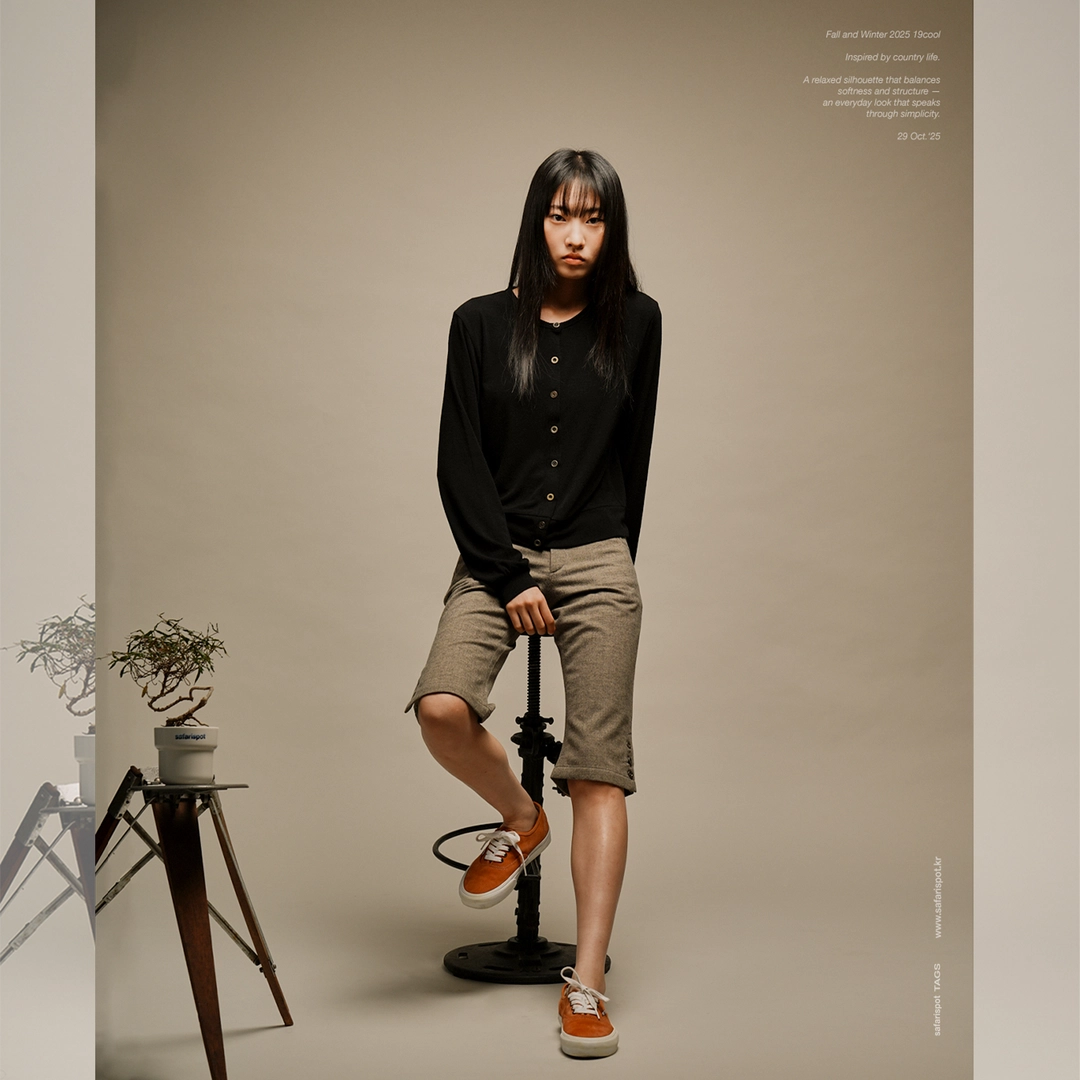 사파리스팟 1/2 Country Anitique Cardigan (Black) 상품 이미지 2