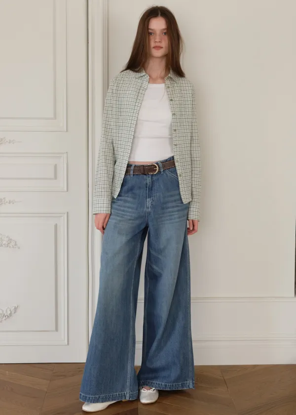 MIA WIDE DENIM PANTS