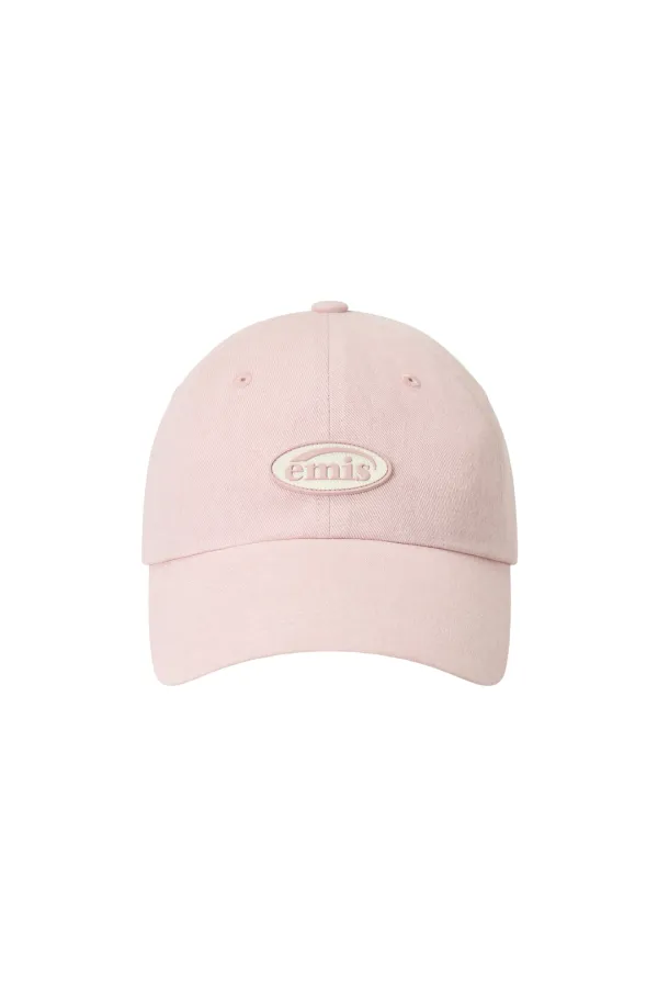 MINI RUBBER PATCH PIGMENT BALL CAP-BABY PINK