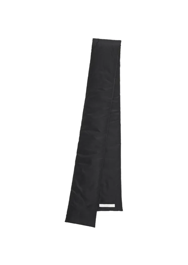 Silk taffeta belt scarf, Black