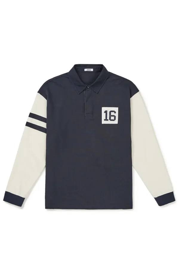 [24FW clove] Heritage Rugby Shirt_Men (Navy)