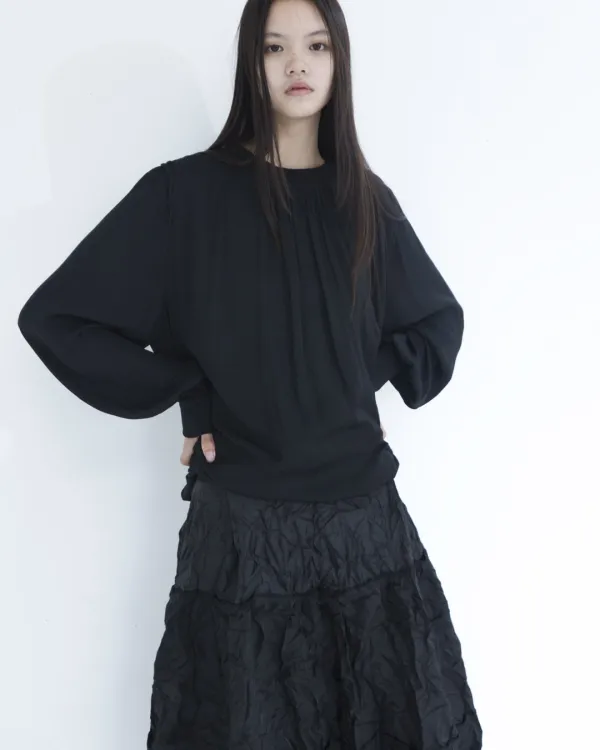 silken gathered blouse (open, 10/28 순차 출고 예정)