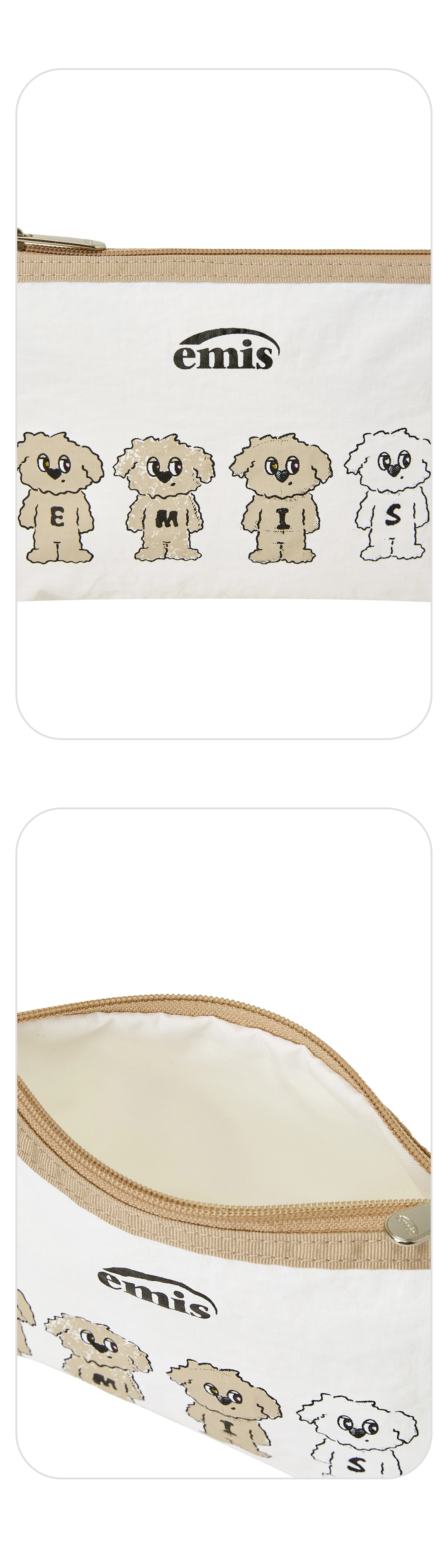 이미스 MISUGI DRAWING POUCH-WHITE 상품 이미지 2
